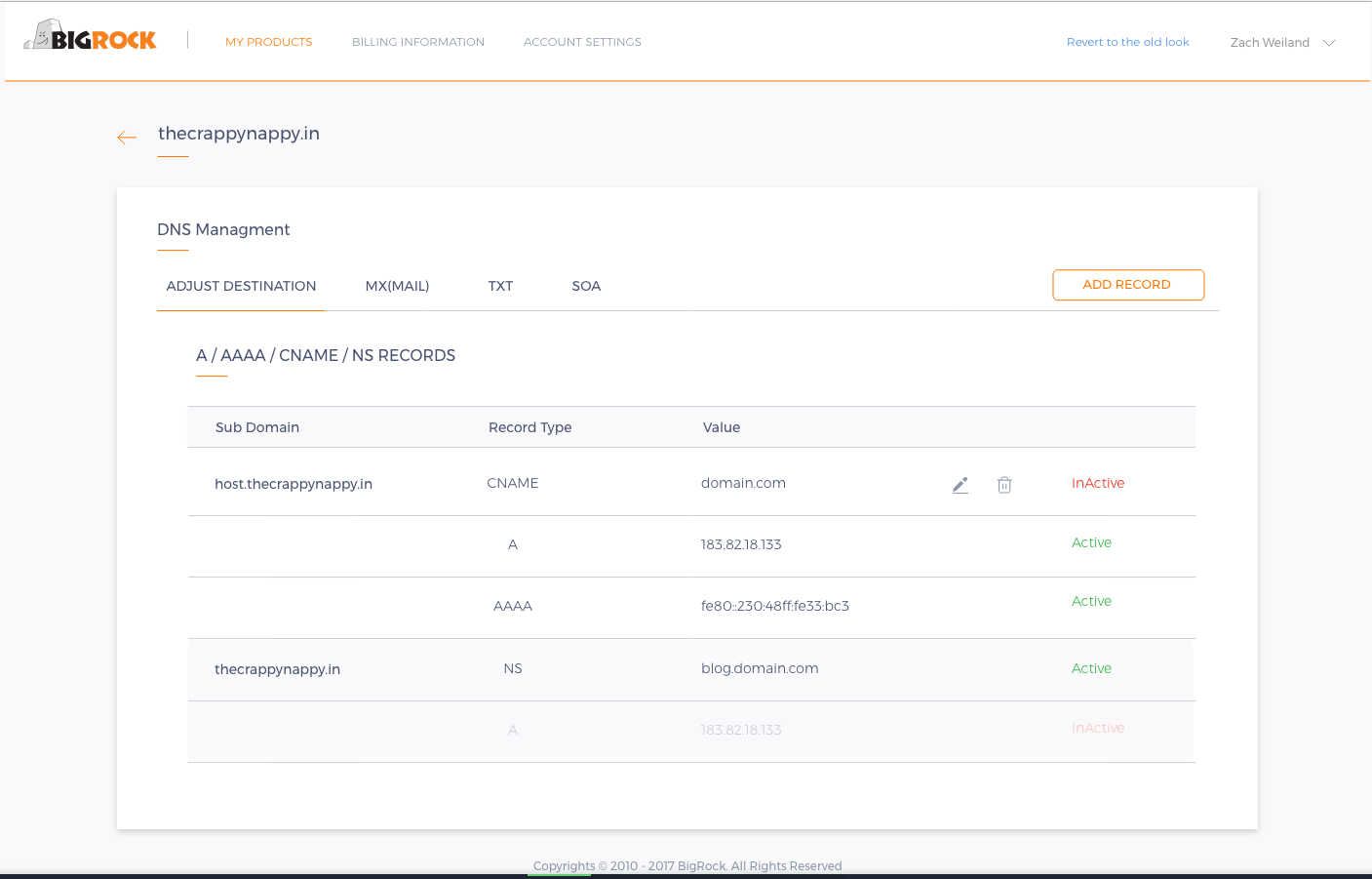 DNS Management